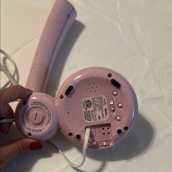 Vintage Barbie Light Pink Phone with Coiled Cord - Picture 3 of 4